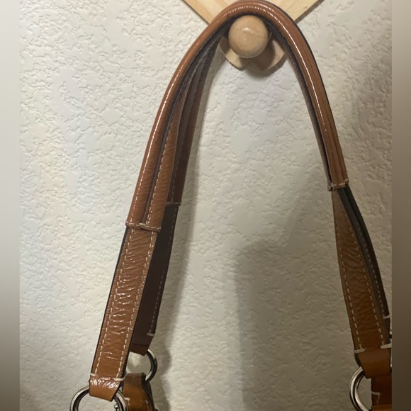 Coach Signature East West Canvas Leather Tote Handbag - Picture 8 of 14